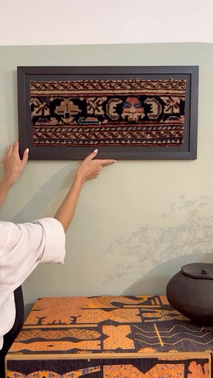 کنسول چوبی با روکش پارچه ترک