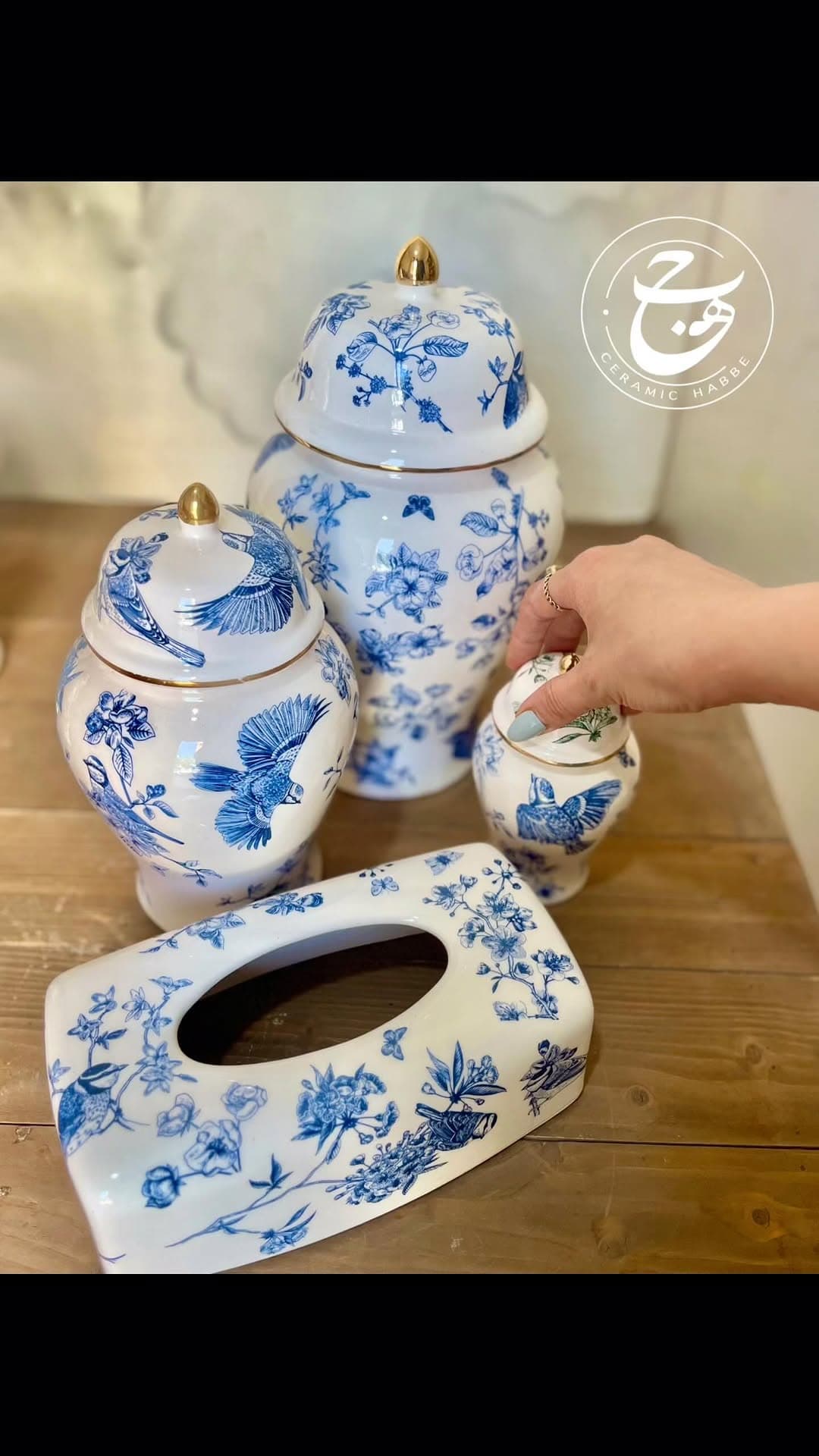 ست دکوری و پذیرایی سرامیکی طرح پرواز