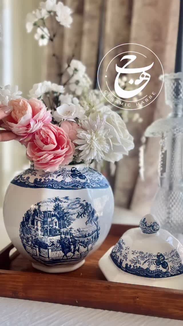 کندی باکس سرامیکی چندوجهی طرح منظره کلاسیک