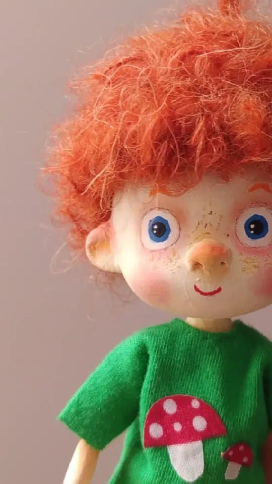 ست کامل عروسک مفصلی دست ساز پسرانه با لباس و اکسسوری