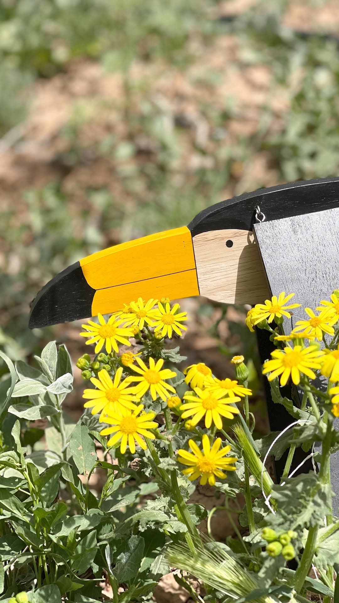 آویز چوبی دکوری متحرک طرح پرنده برای اتاق کودک