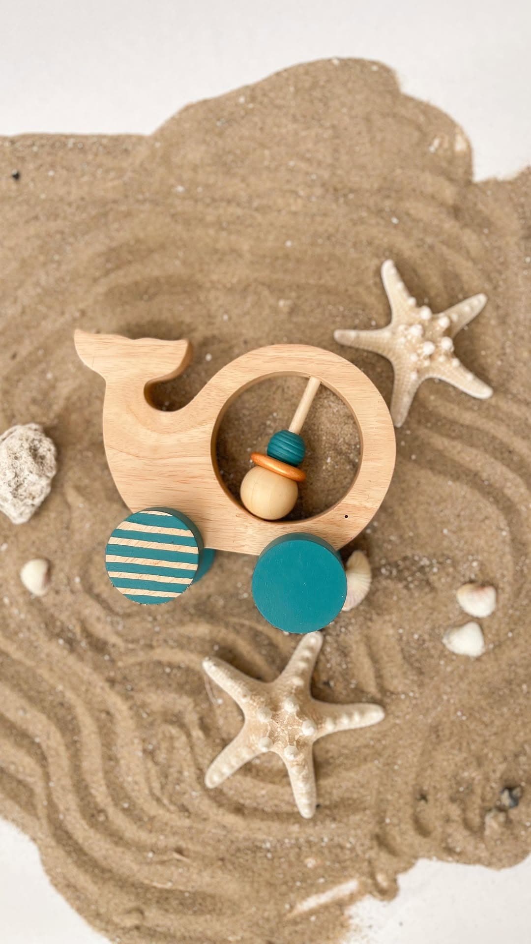 اسباب بازی چوبی غلتان طرح وال