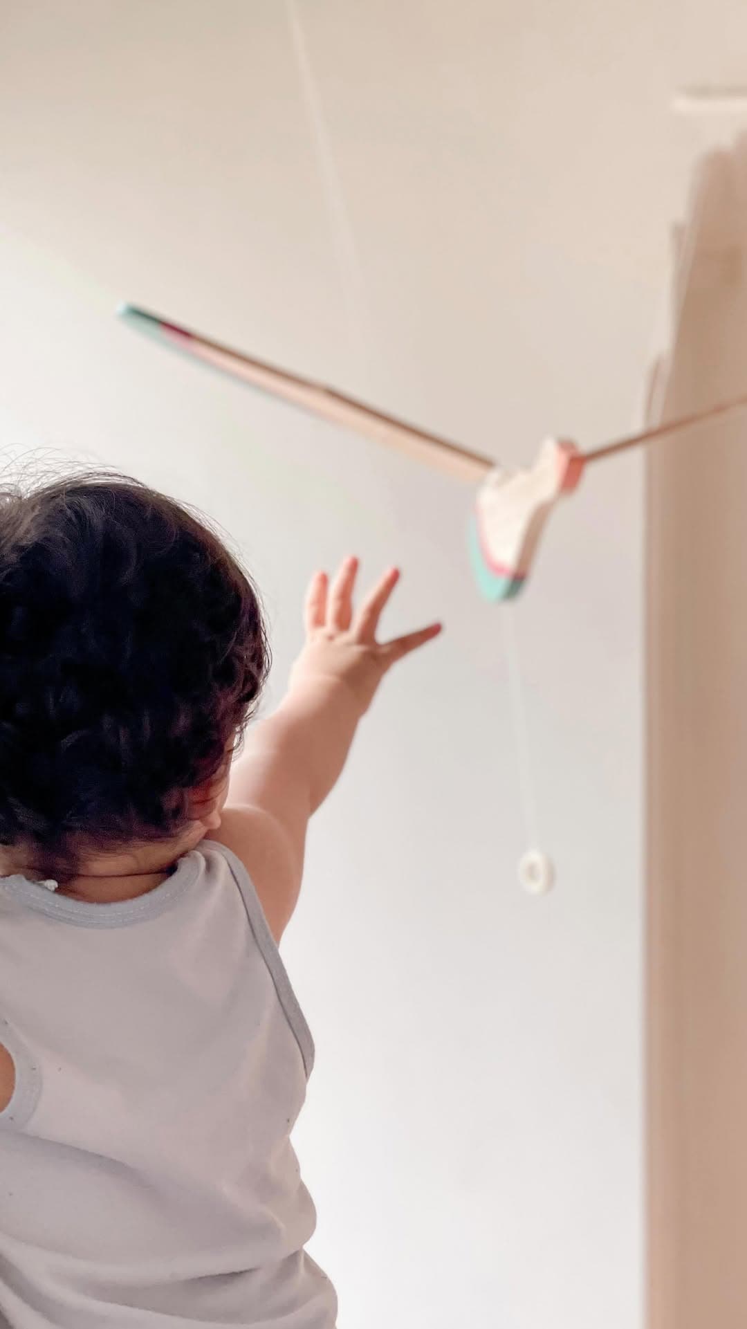 آویز دکوری چوبی متحرک طرح مرغابی بالزن