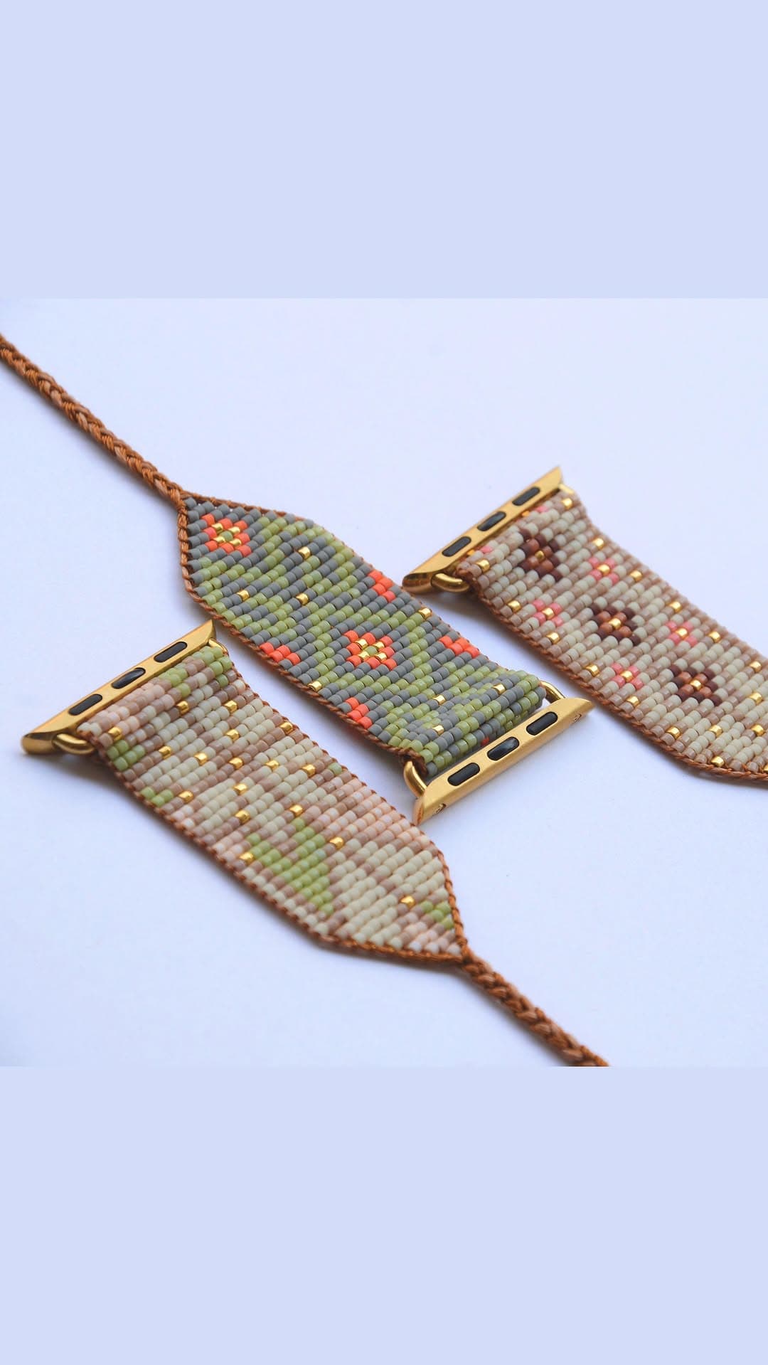 بند اپل واچ دست ساز میوکی طرح سنتی