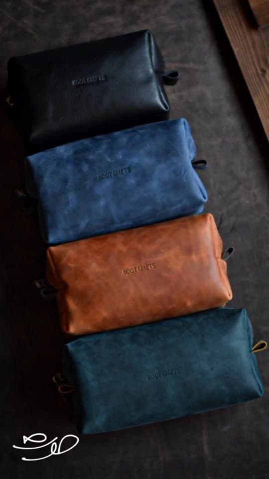 کیف چرم دست دوز همه کاره مدل داپ کیت