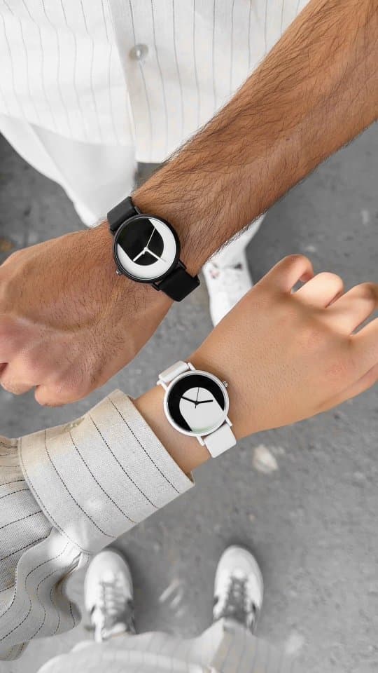 ست ساعت مچی مینیمال مون واچ مدل کاپل