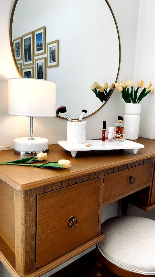 ست دکوری اتاق خواب مرمر سفید طرح رویا