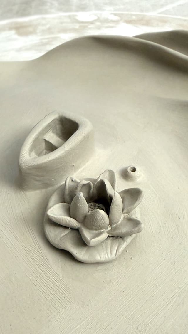 جاعودی سرامیکی دست‌ساز طرح وال