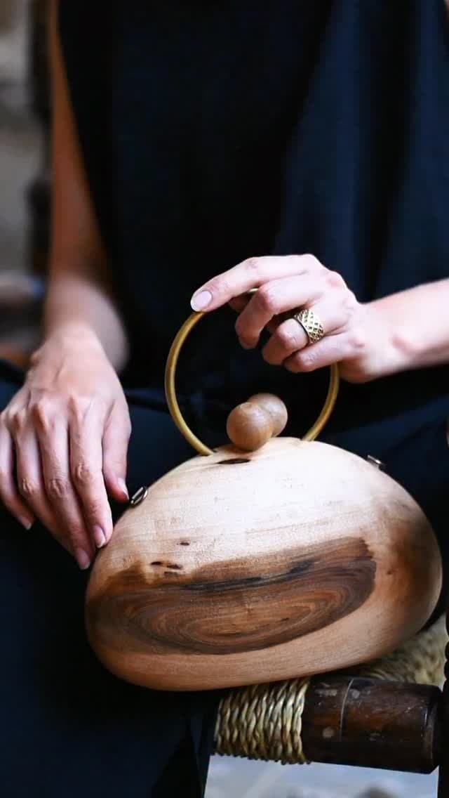 کیف چوبی دست ساز زنانه مدل هانا