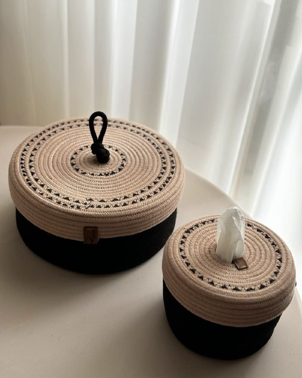 ست نظم دهنده و کاور دستمال قیطانی