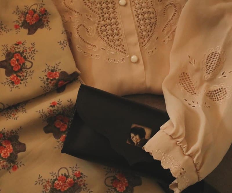 کیف کلاچ چرمی مشکی زنانه