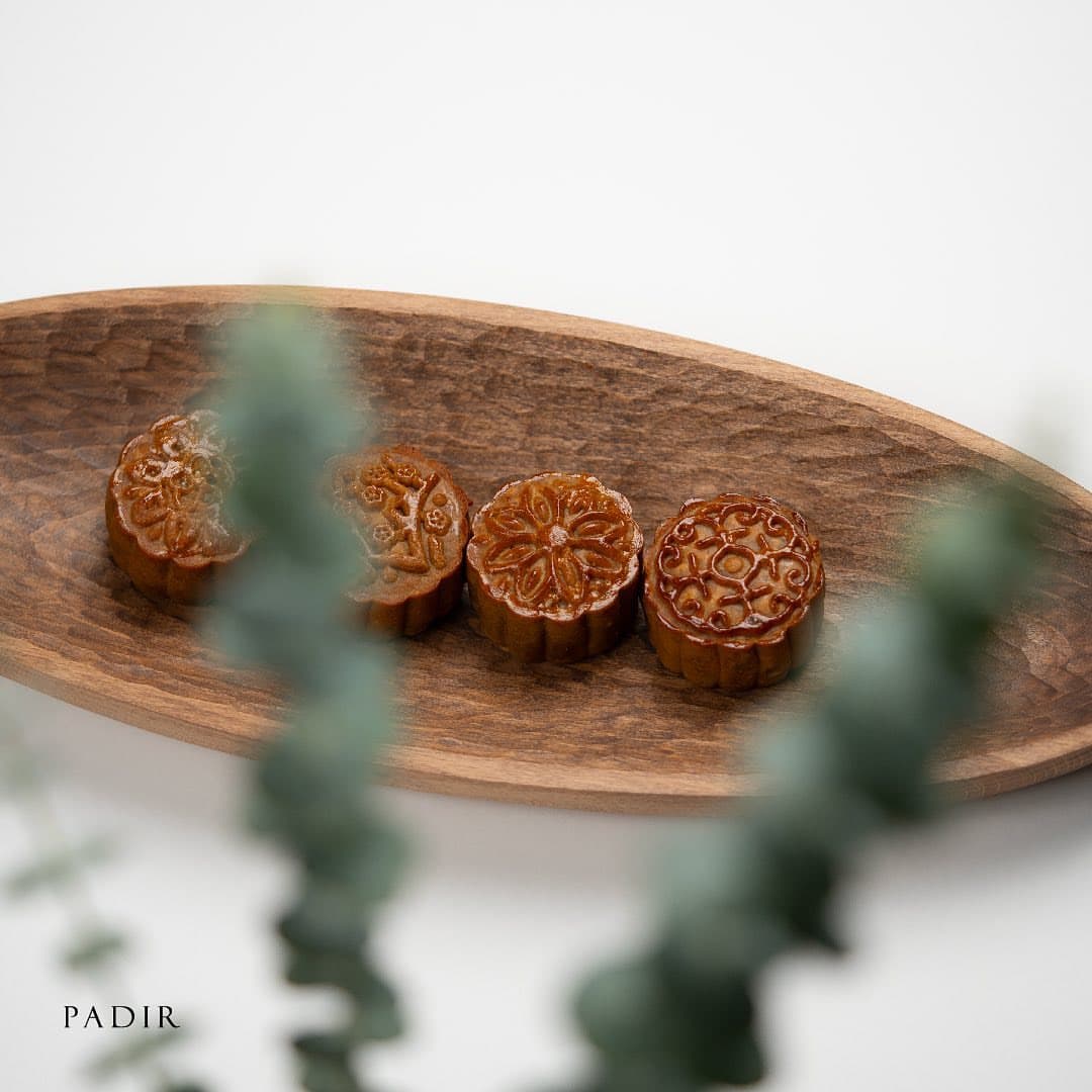 ظرف سرو چوبی دست ساز شیرینی خوران