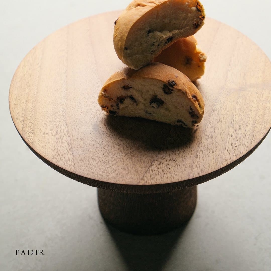 پایه کیک چوبی دست ساز پادیر