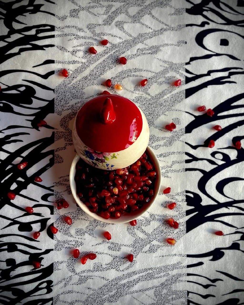 رانر مخمل طرح خطاطی نستعلیق