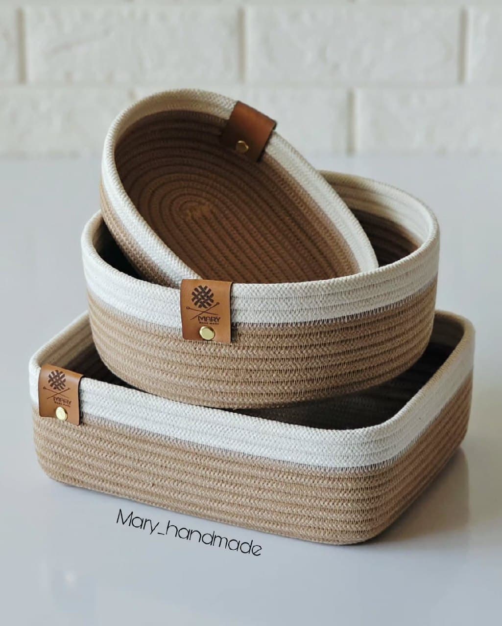 ست سه تکه سبد نظم دهنده دستباف