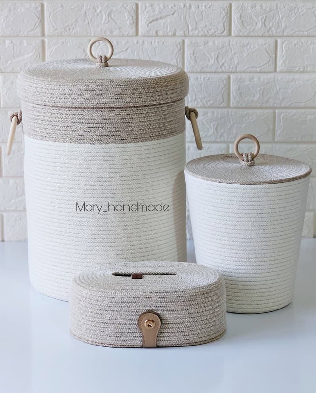 ست سبد نظم دهنده قیطانی دستبافت