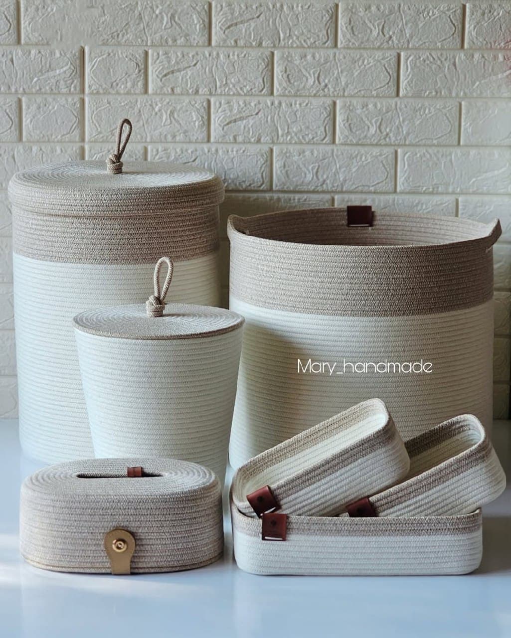 ست سبد نظم دهنده قیطانی دستبافت