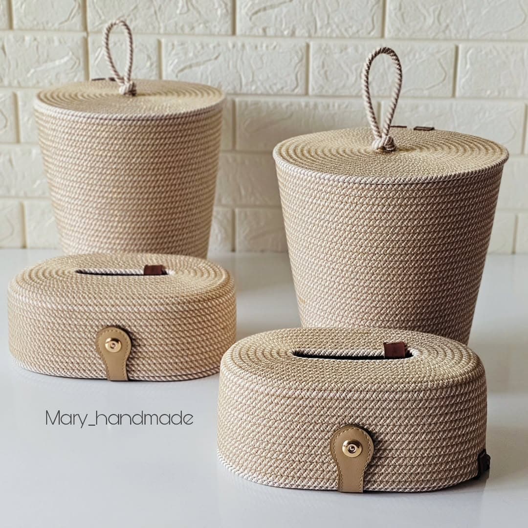 ست سطل و جادستمالی قیطانی