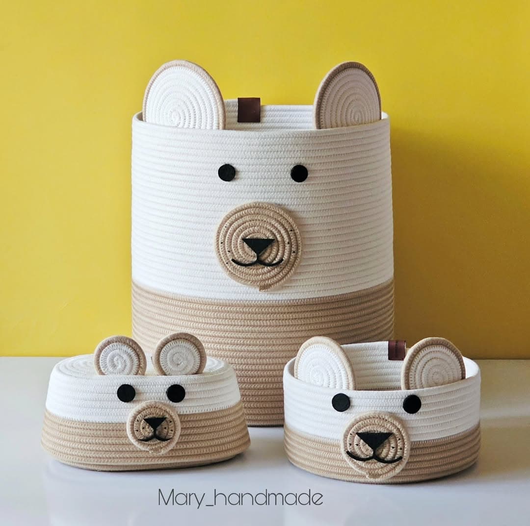 ست سبد قیطانی طرح خرس