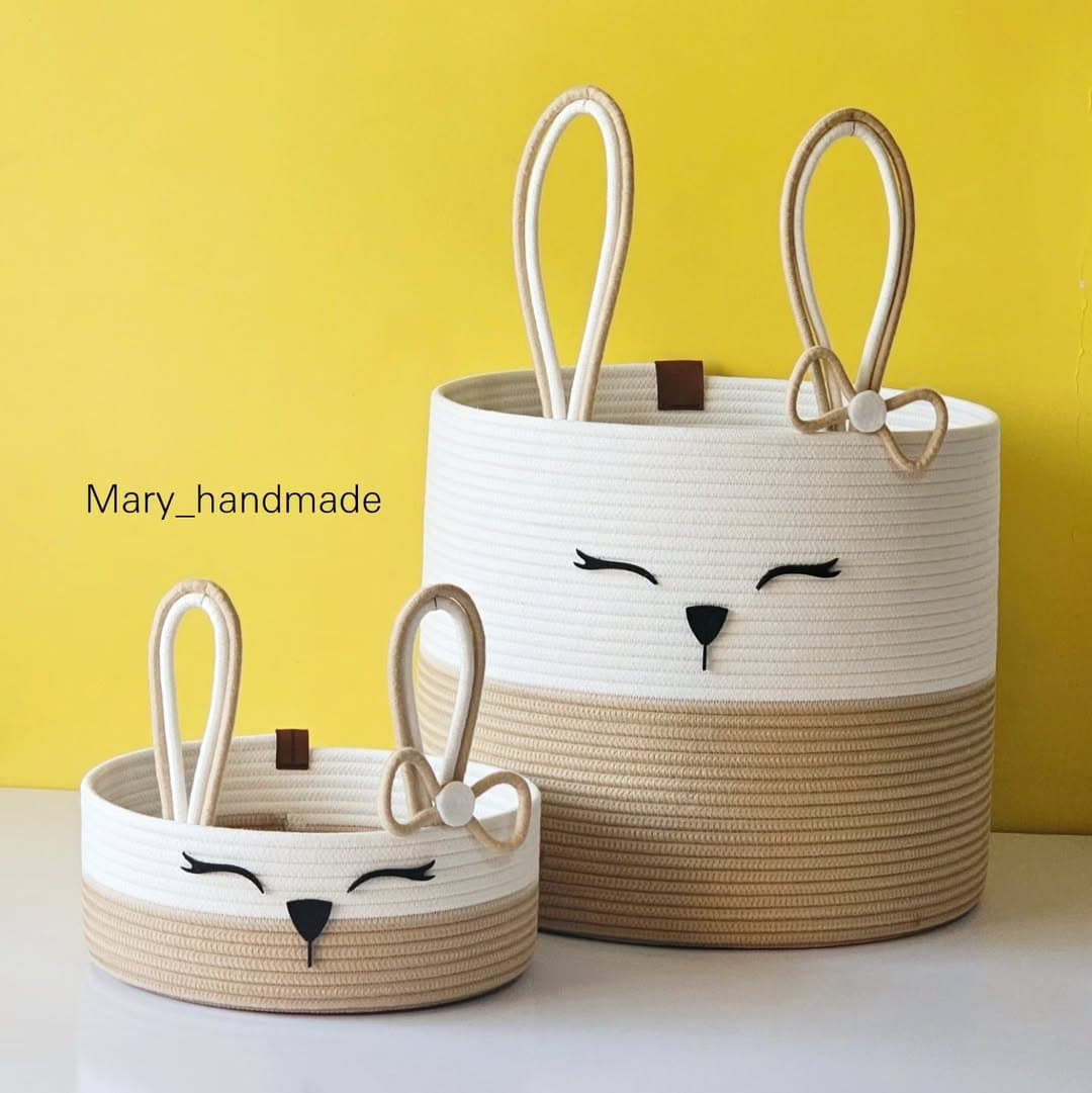 ست سبد سیسمونی قیطانی طرح خرگوش