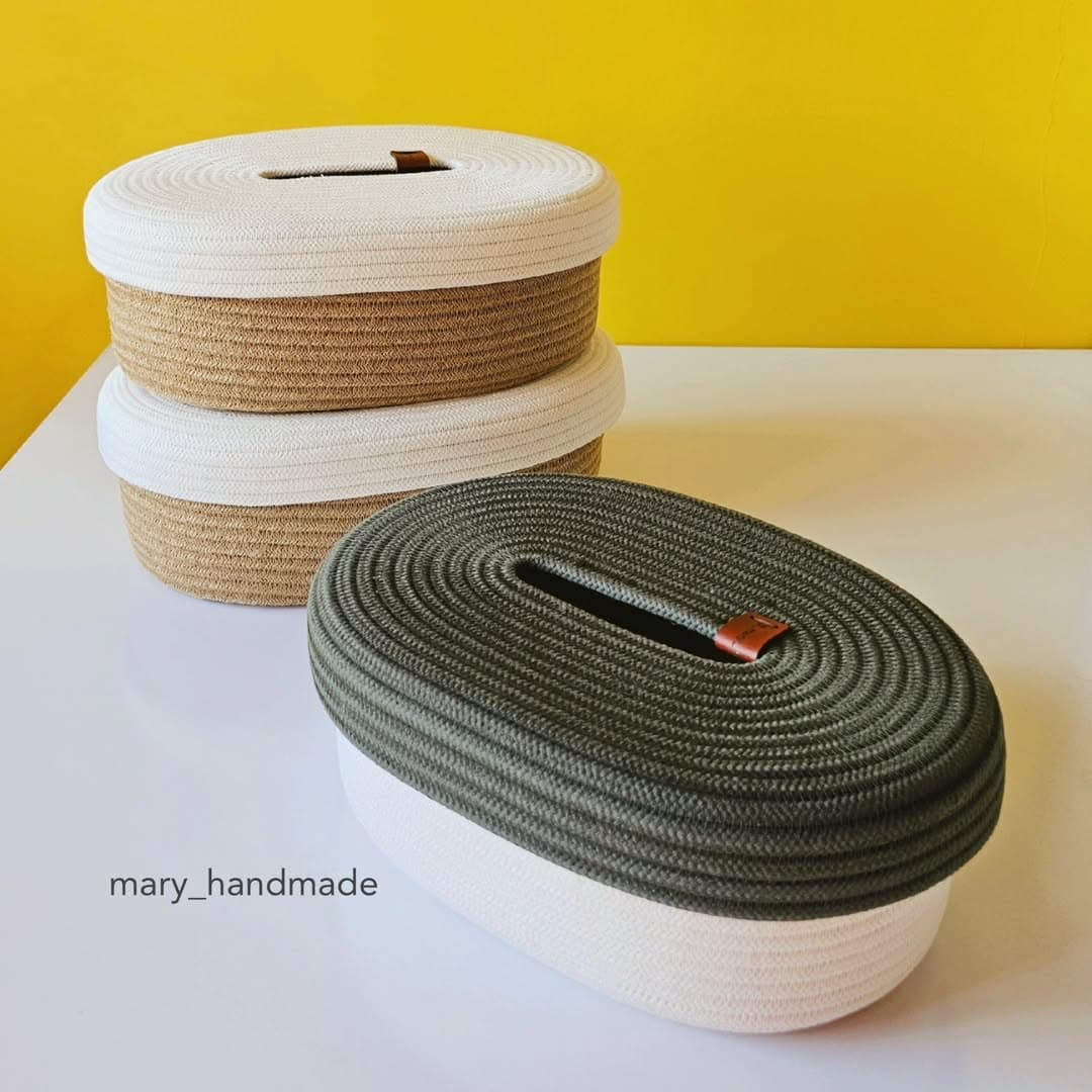 کاور دستمال کاغذی قیطانی بیضی