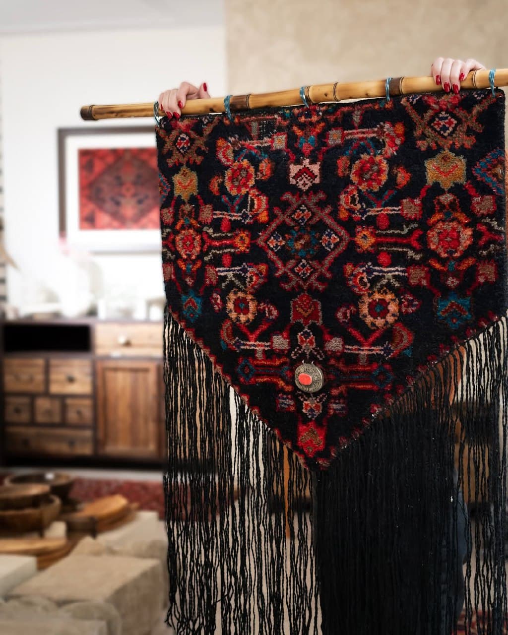 آویز دیواری دستبافت بومفرش