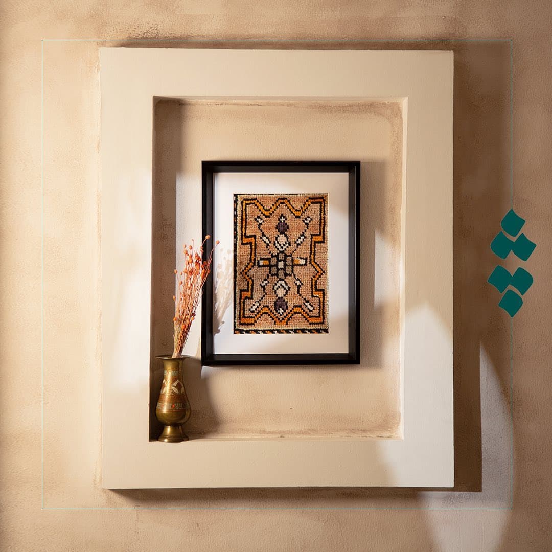 تابلو فرش آنتیک بختیاری