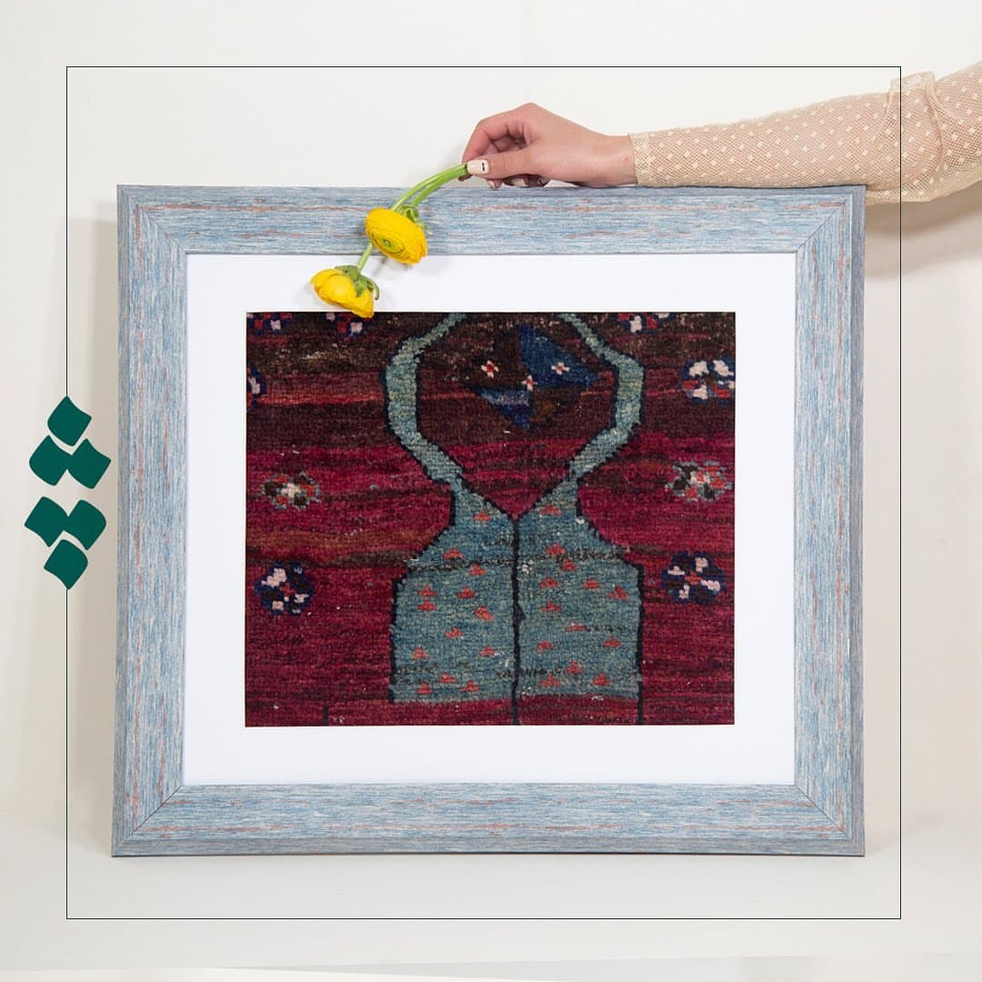 قاب فرش آنتیک دستبافت ویست