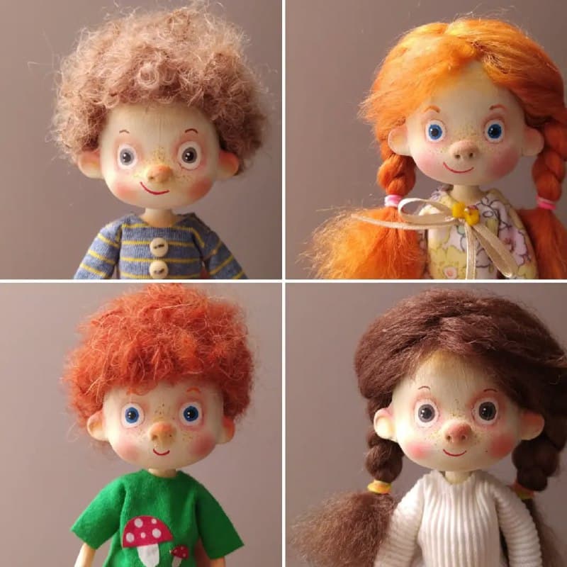 عروسک دست ساز کلکسیونی مدل یواشکی