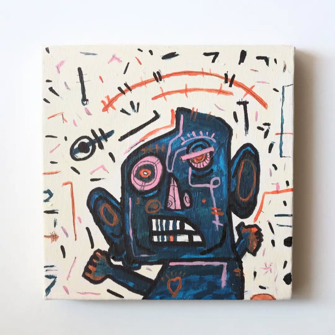 تابلو نقاشی مدرن آکریلیک طرح خشم