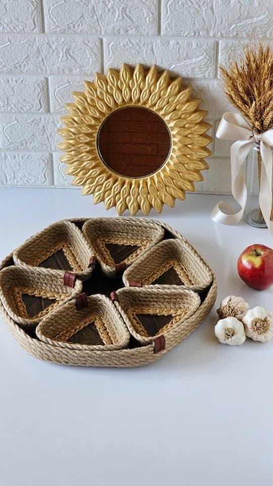 ست هفت سین کنفی و چوبی هفت تکه