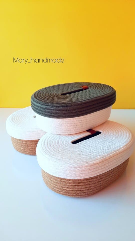 کاور دستمال کاغذی قیطان دوزی شده