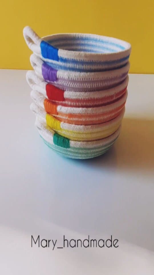 سبد نظم دهنده دستبافت طنابی